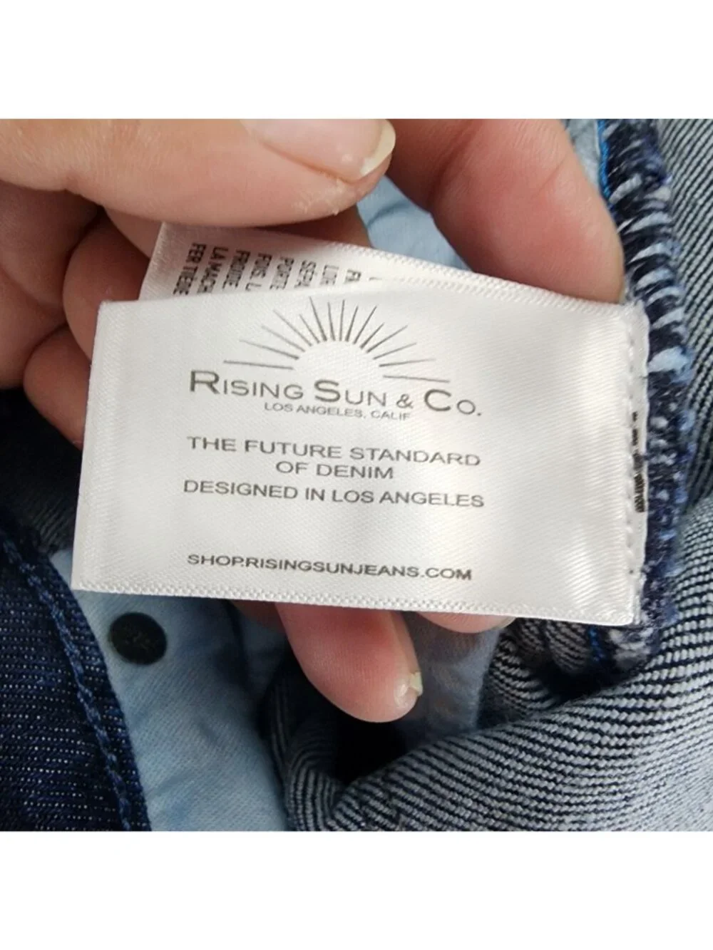 Rising Sun & Co Jeans Mens 30x34 Blue Stretch Mid Rise The Slim Fit *NWT*